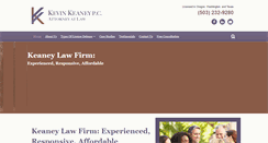 Desktop Screenshot of keaneylaw.com