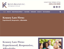 Tablet Screenshot of keaneylaw.com